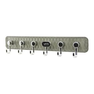ROW HOOK ENF-1125 DELUX ASKI (MİKA KRİSTAL PLASTİK TABANLI) ( 6 KOLLU=( TAK ÇIKAR ) (YAPIŞKANLI MONTAJ) (6X42CM)*100