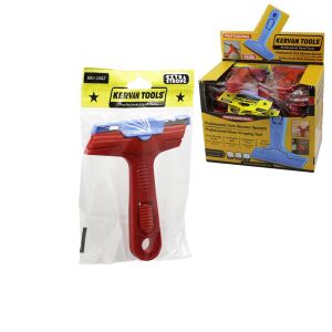 KERVAN TOOLS KRV-0562 ( PROFESYONEL & OYNAR BAŞLI ) CAM KAZIMA & BUZ KAZIYICI BIÇAK (PLASTİK SAP )*40X12