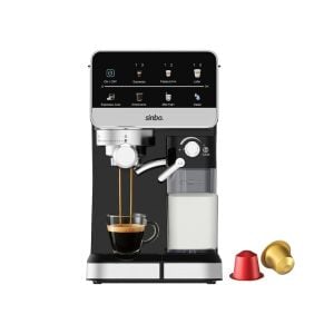 SİNBO SCM-2996 ( SİYAH ) ESPRESSO KAHVE MAKİNESİ ( 7 FARKLI KAHVE ) ( 1.5LT SU HAZNE & 500ML SÜT HAZNE )*1