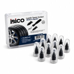 İBİCO İ13-139 ( 10PCS ) ( ŞEFFAF PLASTİK KUTULU ) LASTİK TAMİR ÇİVİSİ*20X25