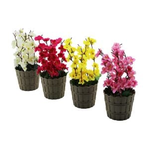 EVİDECOR ( BAHAR DALI ) YAPAY ÇİÇEK ( PLASTİK SAKSI )*30=K
