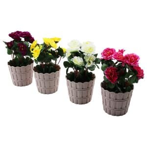 EVİDECOR ( AÇELYA ) YAPAY ÇİÇEK ( PLASTİK SAKSI )*30=K