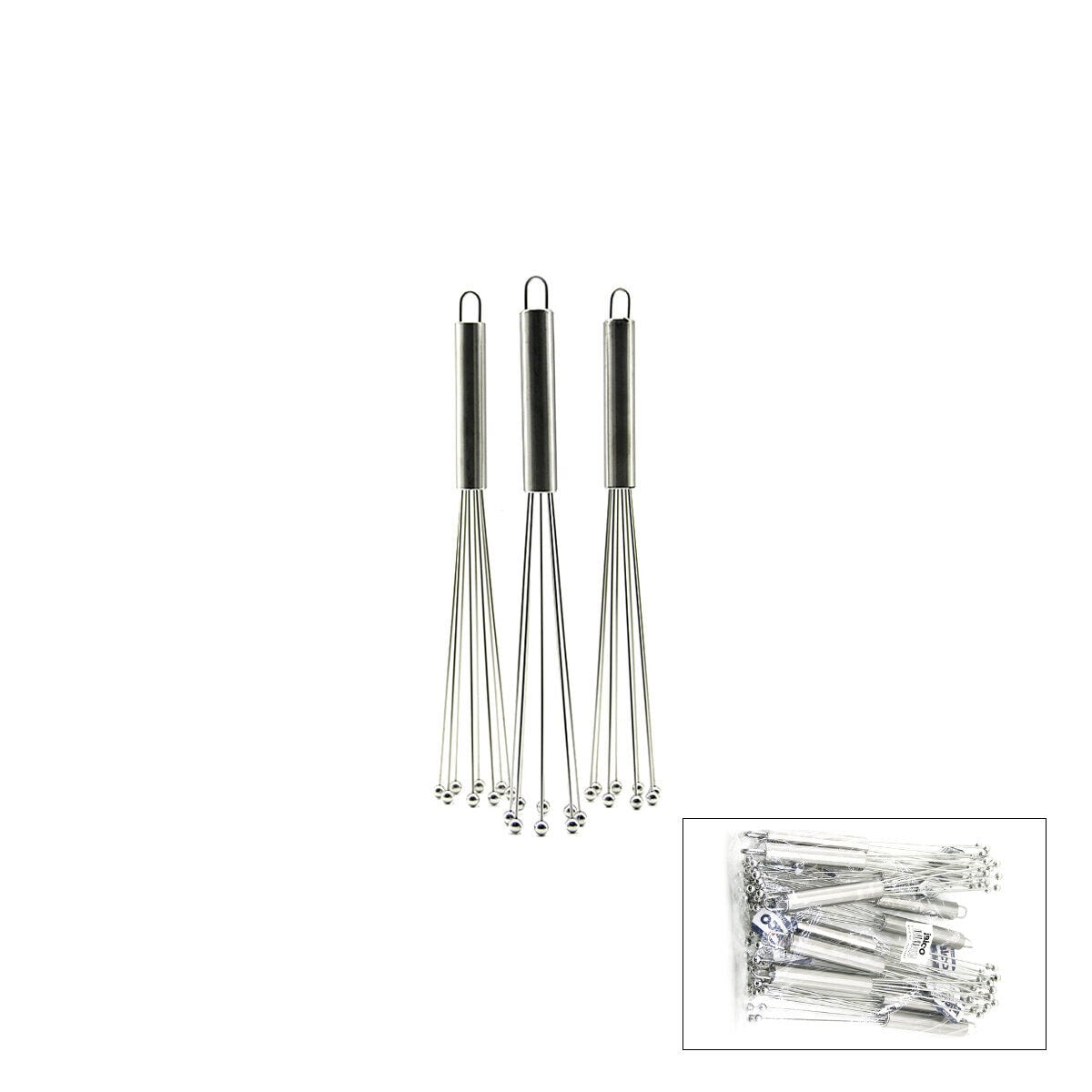 İBİCO İ22-358 ( 8-BONCUK UÇLU ) METAL ÇIRPICI ( KROM SAP ) ( UÇLARI=İT TOPLA & ÇEK AÇ ) ( UÇ=13.5CM& SAP:11.5CM )*12X20