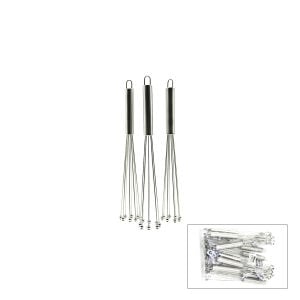 İBİCO İ22-358 ( 8-BONCUK UÇLU ) METAL ÇIRPICI ( KROM SAP ) ( UÇLARI=İT TOPLA & ÇEK AÇ ) ( UÇ=13.5CM& SAP:11.5CM )*12X20