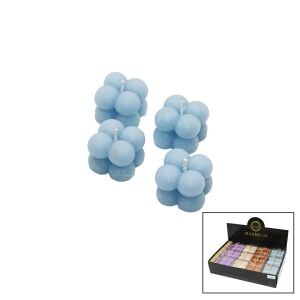 MAXİMUM MAX-2321 ( 4PCS ) ( MİNİ BUBBLE=KABARCIK MODELİ ) ( RENKLİ & KOKULU ) MUM*27X8