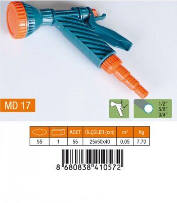 MEDALYAN MD-17 TETİKLİ TABANCA SÜZEK 1/2-5/8-3/4 NORMAL REKOR*55