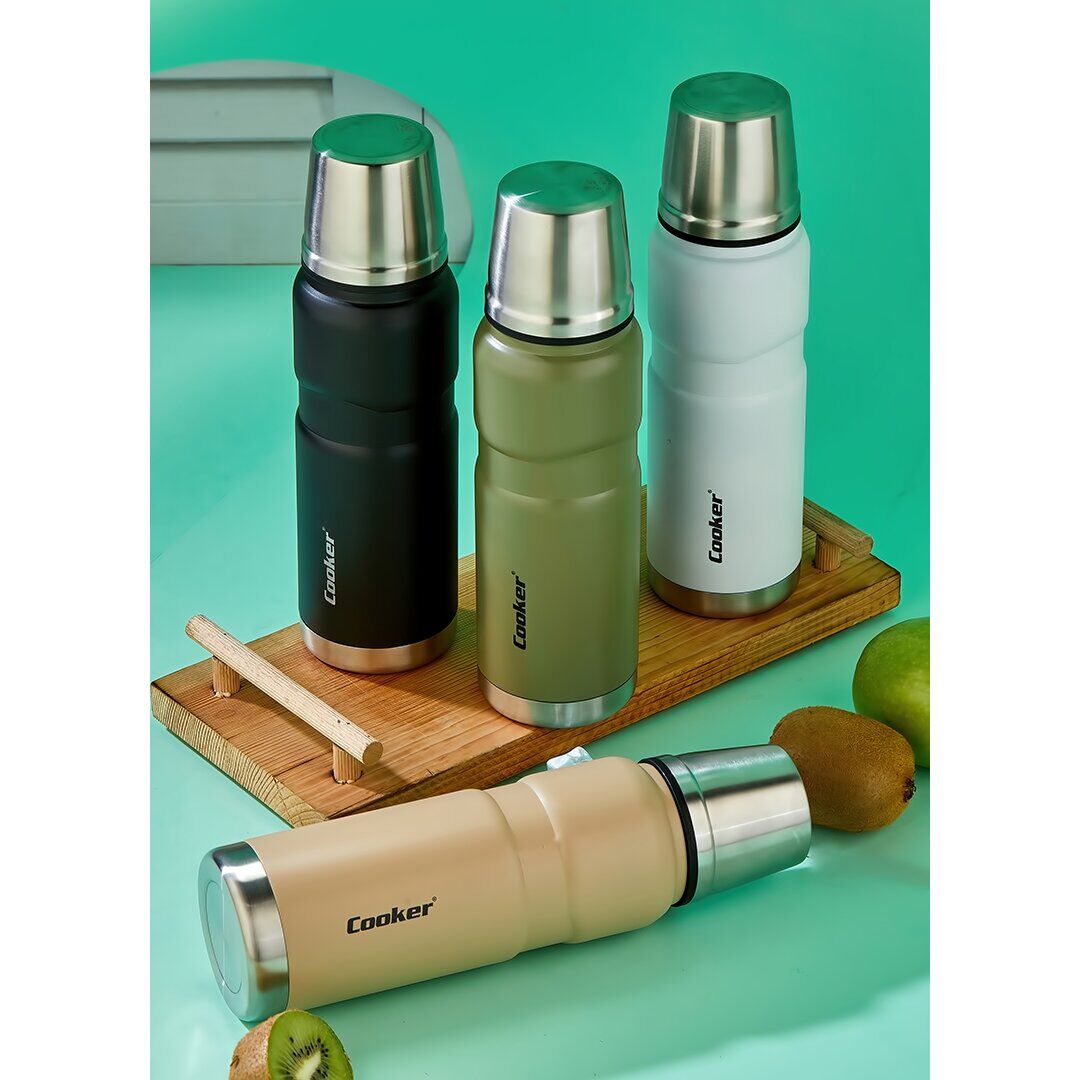 COOKER CKR-2052 ( 0.5LT ) HUNTER TERMOS ( PASLANMAZ ÇELİK & SIZDIRMAZ KAPAK = BARDAK )*24