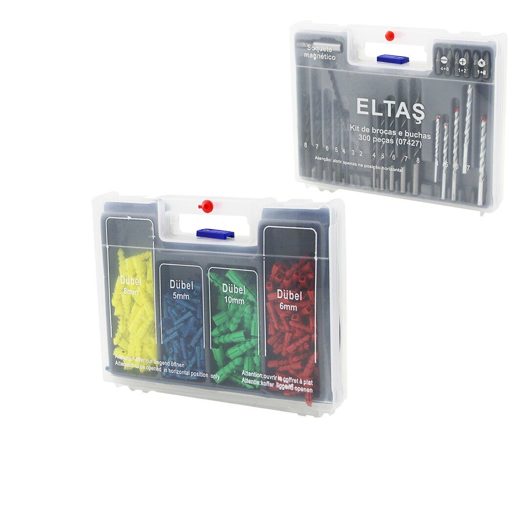 ELTAŞ (24PCS) (MATKAP UCU=AHŞAP-BETON-METAL) ( BİTS UÇ= (--)(+) (⁕) (SETİ) ++ (DÜBEL= 5-6-8-10MM )*40