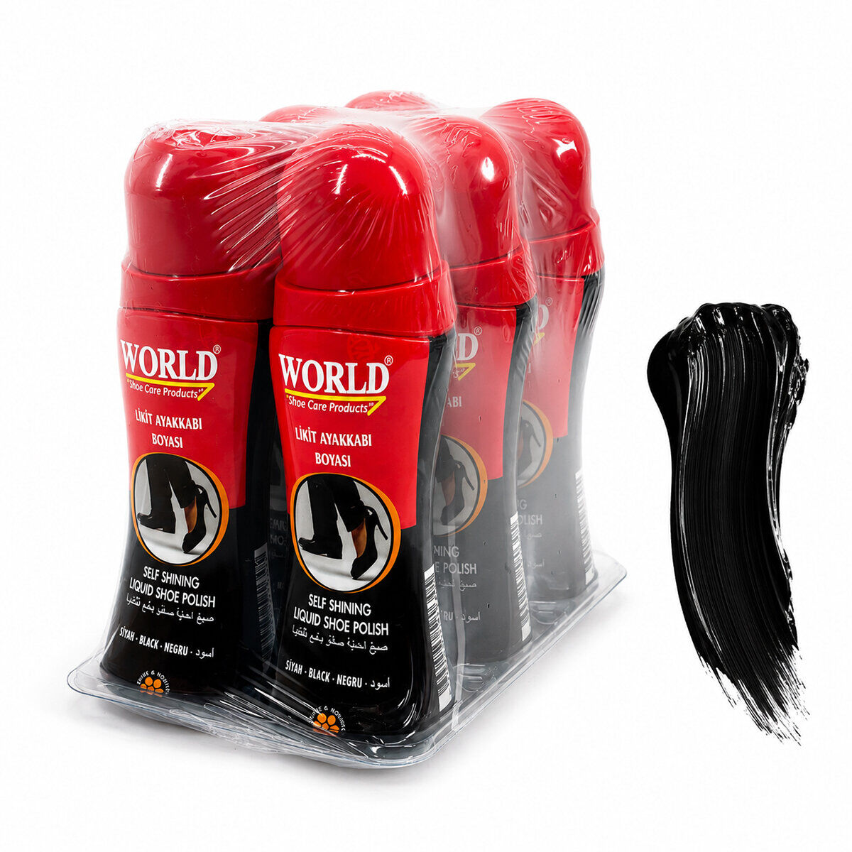 WORLD ( SİYAH ) LİKİT AYAKKABI BOYASI 75ML*6X16