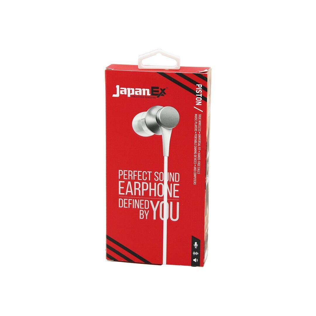 JAPANEX ( PISTON ) ( KULAK İÇİ ) ( MİKROFONLU ) STEREO KULAKLIK (KABLOLU= 1.1MT) ( AUX GİRİŞ)*10X20