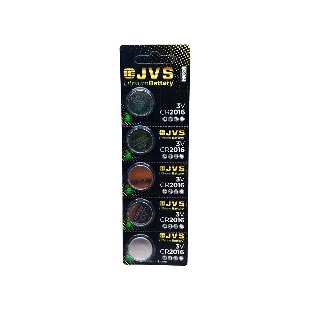 JVS CR-2016 ( PARA PİL ) ( 3V ) ( 5Lİ KART )*400