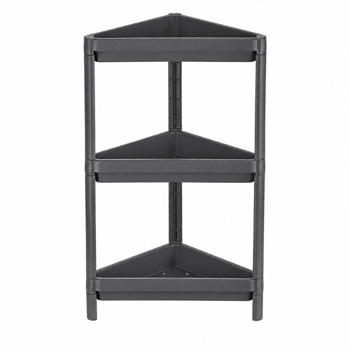 OM-0701 ( GRİ ) ( ÜÇGEN ) ( ÇUKUR ) PRATİK RAF ÜNİTESİ PLASTİK*6