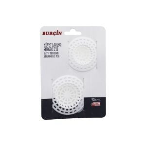 BURÇİN ( 2PCS ) PLASTİK KÜVET LAVABO ( SÜZGEÇ )*24X1