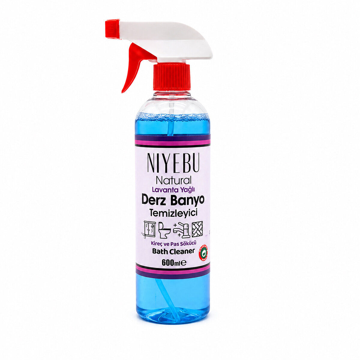 NİYEBU BANYO TEMİZLEYİCİ & KİREÇ PAS SÖKÜCÜ ( LAVANTA YAĞLI ) 600ML*12=K