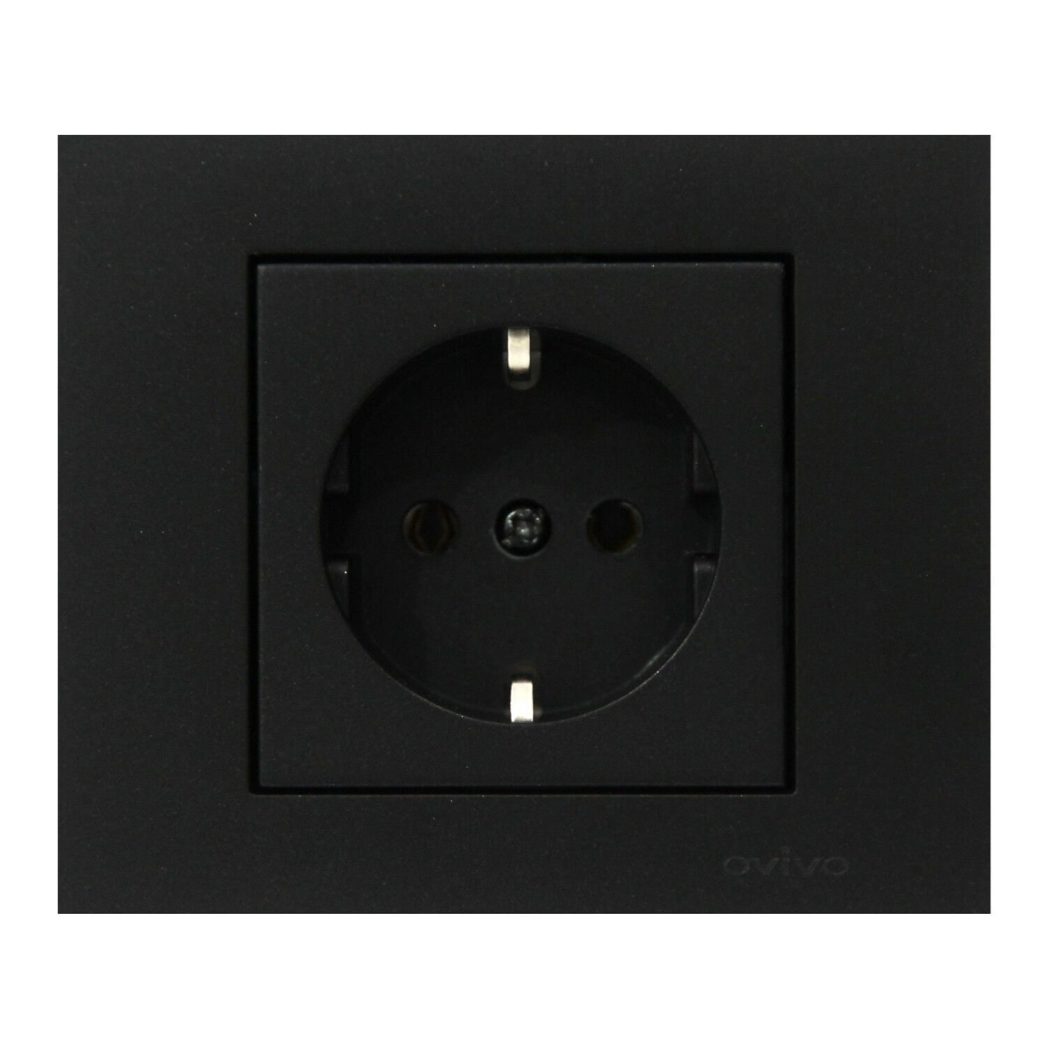ATOM ( SİYAH ) TOPRAKLI PRİZ*12X10