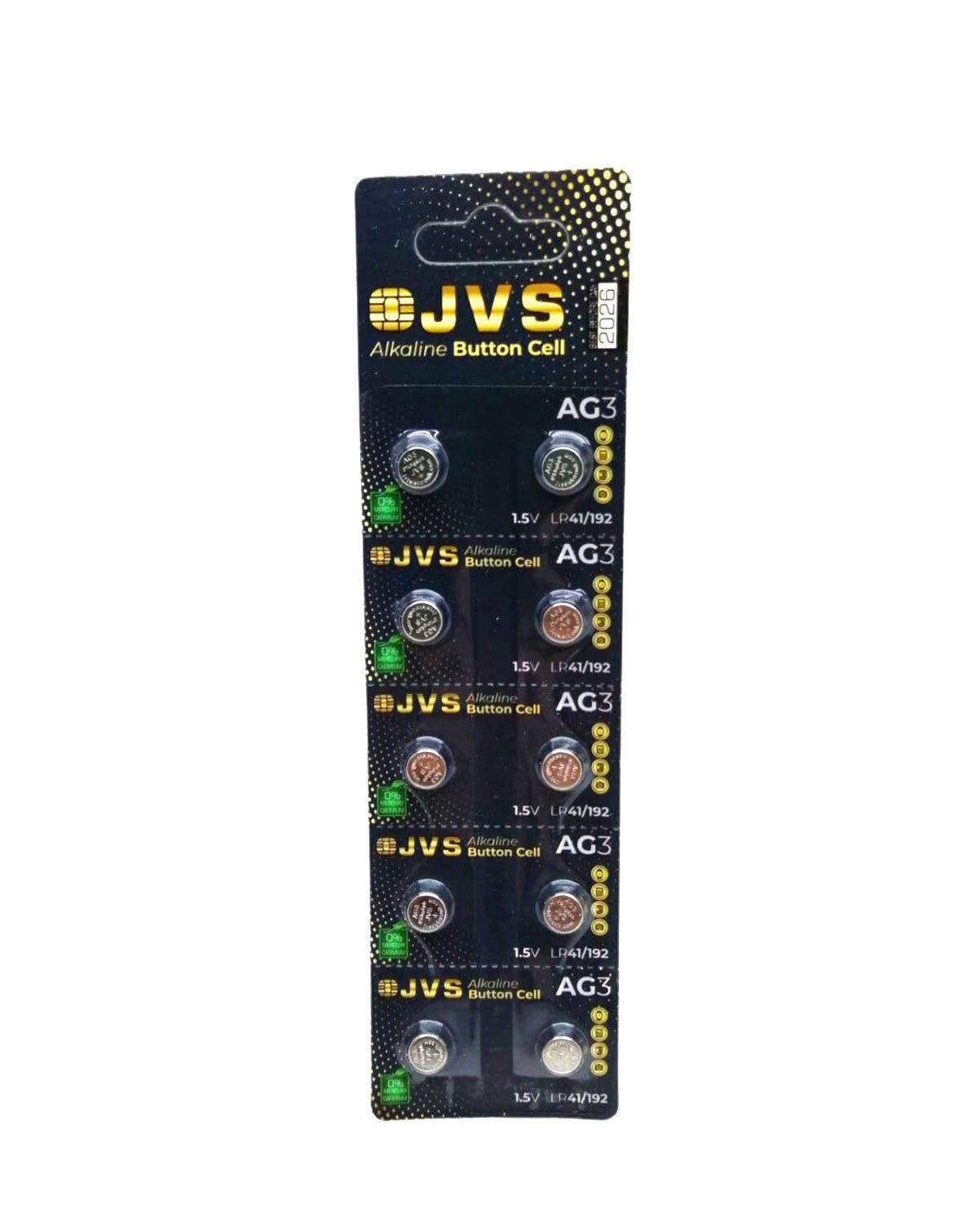 JVS AG3 1.5V LR41 SAAT PİLİ 10LU KART*400