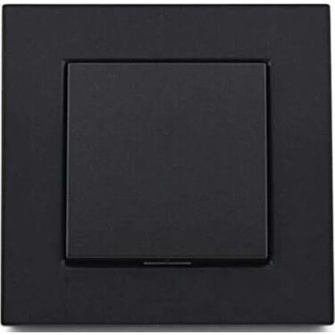 ATOM ( SİYAH ) TEKLİ ANAHTAR PRİZ*12X10