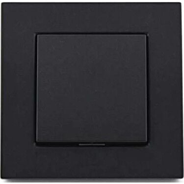 ATOM ( SİYAH ) TEKLİ ANAHTAR PRİZ*12X10