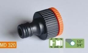 MEDALYAN MD-320 ( DİŞİ 1/2-3/4 ) MUSLUK BAĞLANTI ADAPTÖRÜ*100X12