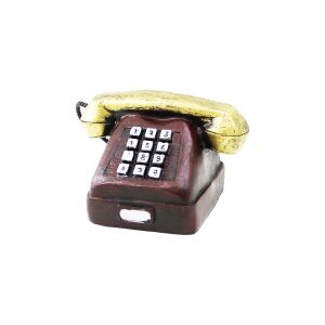 İBİCO İ12-213 ( ANKESÖRLÜ TELEFON ) VİNTAGE DEKORATİF BİBLO ( 9.5X9.5CM ) ( REÇİNE )*120