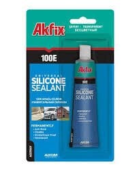 AKFİX 100-E  SA-111 AKU-07  ŞEFFAF ( TÜP ) SİLİKON 50 ML*24X8