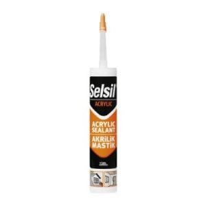 SELSİL-52083 38 CODE-73184-03 ( BEYAZ ) ( MASTİK ) SİLİKONİZE AKRİLİK 500GR*25=K