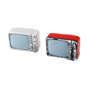 İBİCO İ12-219-B ( TELEVİZYON ) VİNTAGE DEKORATİF BİBLO & RENKLİ ( 9X6CM ) ( REÇİNE )*120