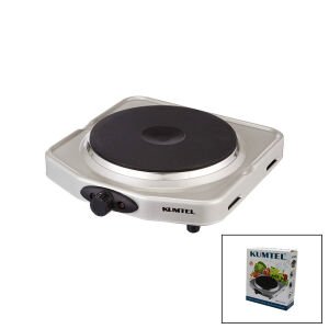 KUMTEL LX-7011 ( GÜMÜŞ ) ( TEK GÖZLÜ ) ELEKTRİKLİ OCAK (1500W) (AYARLANABİLİR TERMOSTAT) (KAYMAZ AYAK) (HIZLI ISINAN TAŞ)*4