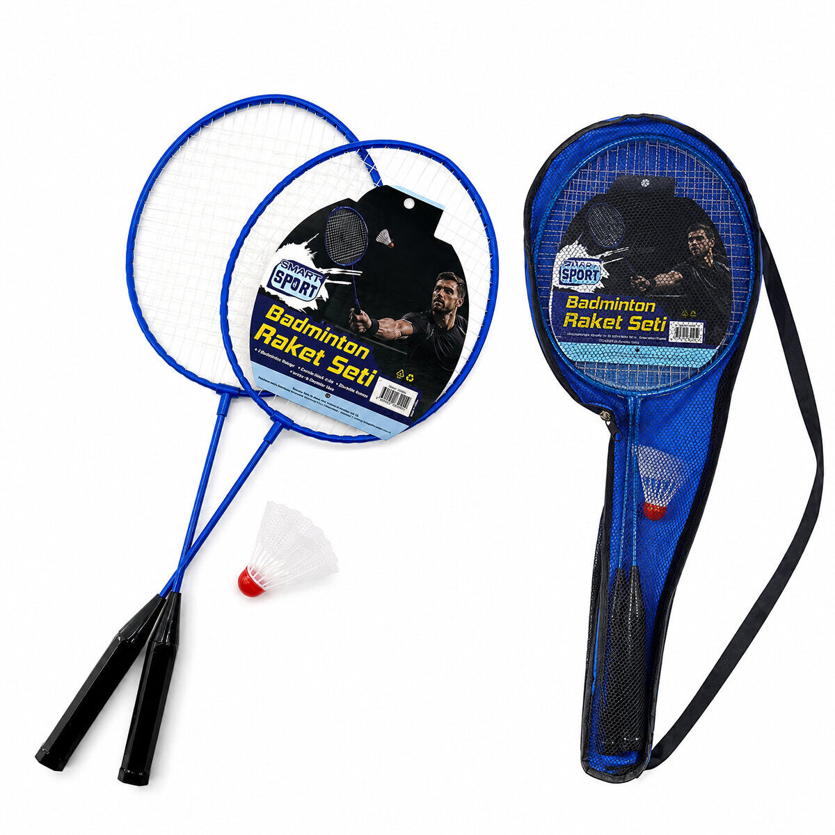 SMART SPORT K-0452 BADMİNTON ( 2PCS ) RAKET SETİ ÇANTALI*60
