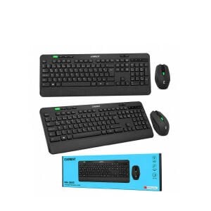 EVEREST KM-2620 ( KABLOSUZ ) KLAVYE & MOUSE SETİ ( SİYAH ) ( USB & SESSİZ & SWİTCH ) ( Q KLAVYE )*20