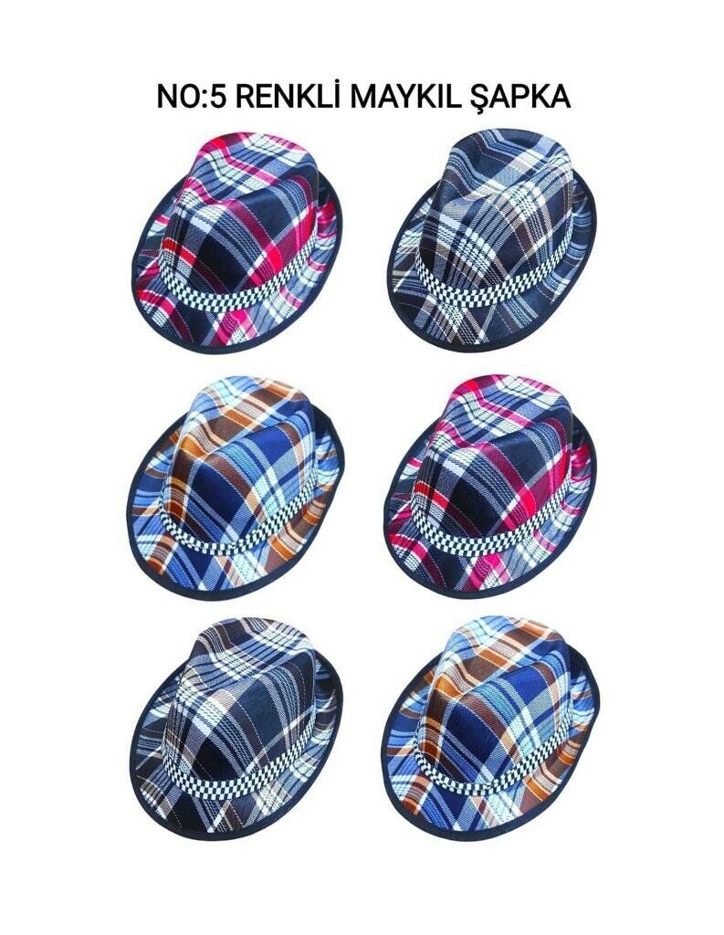 FOTER NO-5 RENKLİ MAYKIL ŞAPKA*600