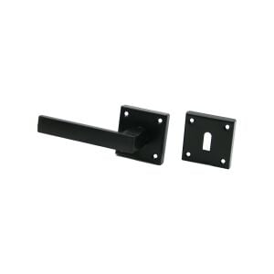 ERİŞ-11 PRATİK LAMA ( ODA ) ( SİYAH ) ROZETLİ KAPI KOLU TAKIM*4X15