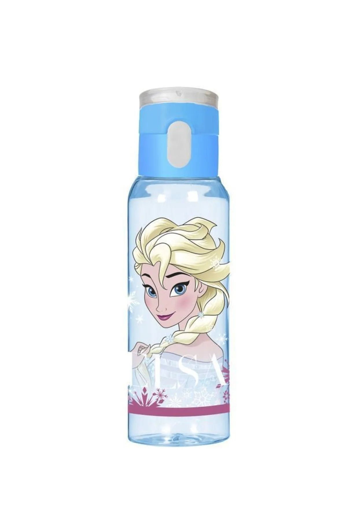 Frozen Elsa Lisanslı Düğmeli Matara (500ml) - Orijinal Okul Suluğu | Toptan Koli Fiyatı *24
