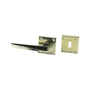 ERİŞ-12 PRATİK PRİZMA ( ODA ) ( GRİ NİKEL ) ROZETLİ KAPI KOLU TAKIM*4X15