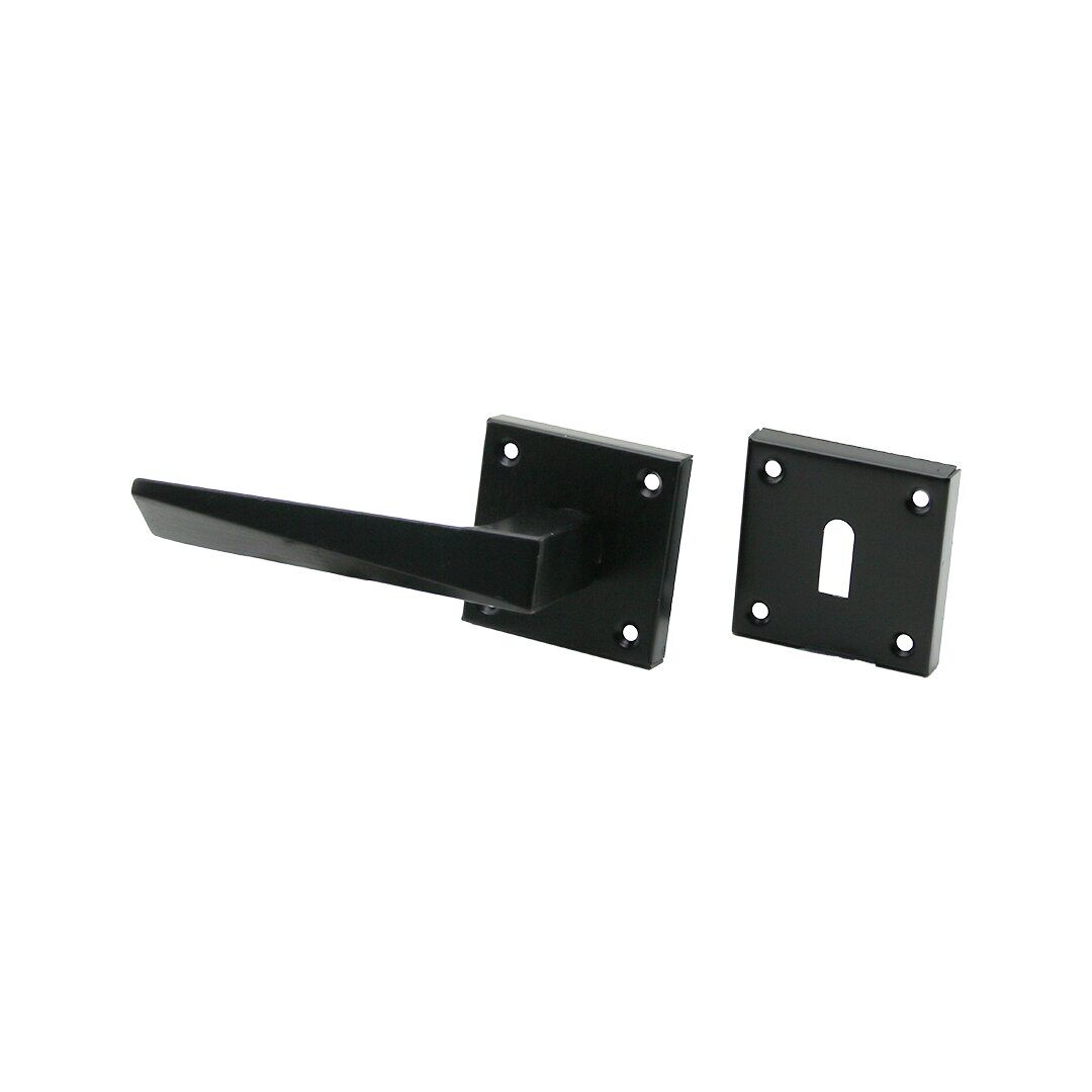 ERİŞ-13 PRATİK PRİZMA ( ODA ) ( SİYAH ) ROZETLİ KAPI KOLU TAKIM*4X15