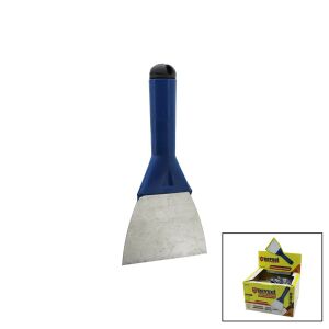 DEVECİ DVC-74235 ( NO-12 & 120MM ) ( KAPAKLI ) ( SAPTAK ) METAL KAZIMA SPATULASI ( PLASTİK SAPLI )*12X12