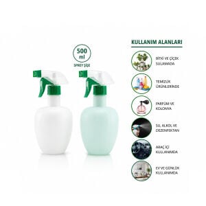 KRT-1136 ELMA SPREY ŞİŞE PLASTİK ( 500ML )*50=K