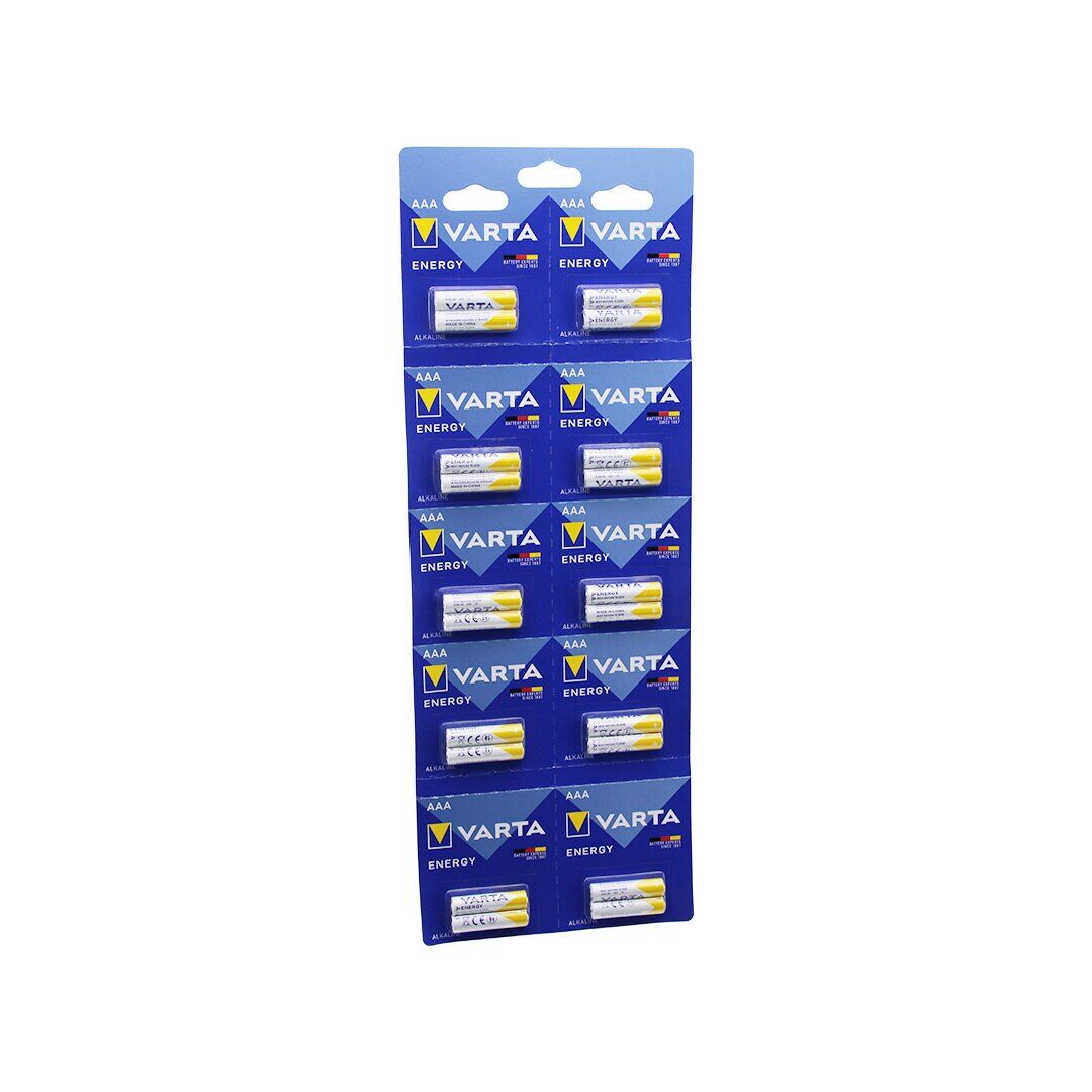 YENİ VARTA İNCE PİL ALKALİN ( 20PCS )*1X12