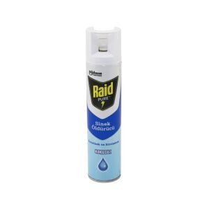 RAİD PURE ( SPREY= KOKUSUZ ) KARASİNEK & SİVRİSİNEK ÖLDÜRÜCÜ & SAVAR İLAÇ SPREY ( 300ML )*12X4