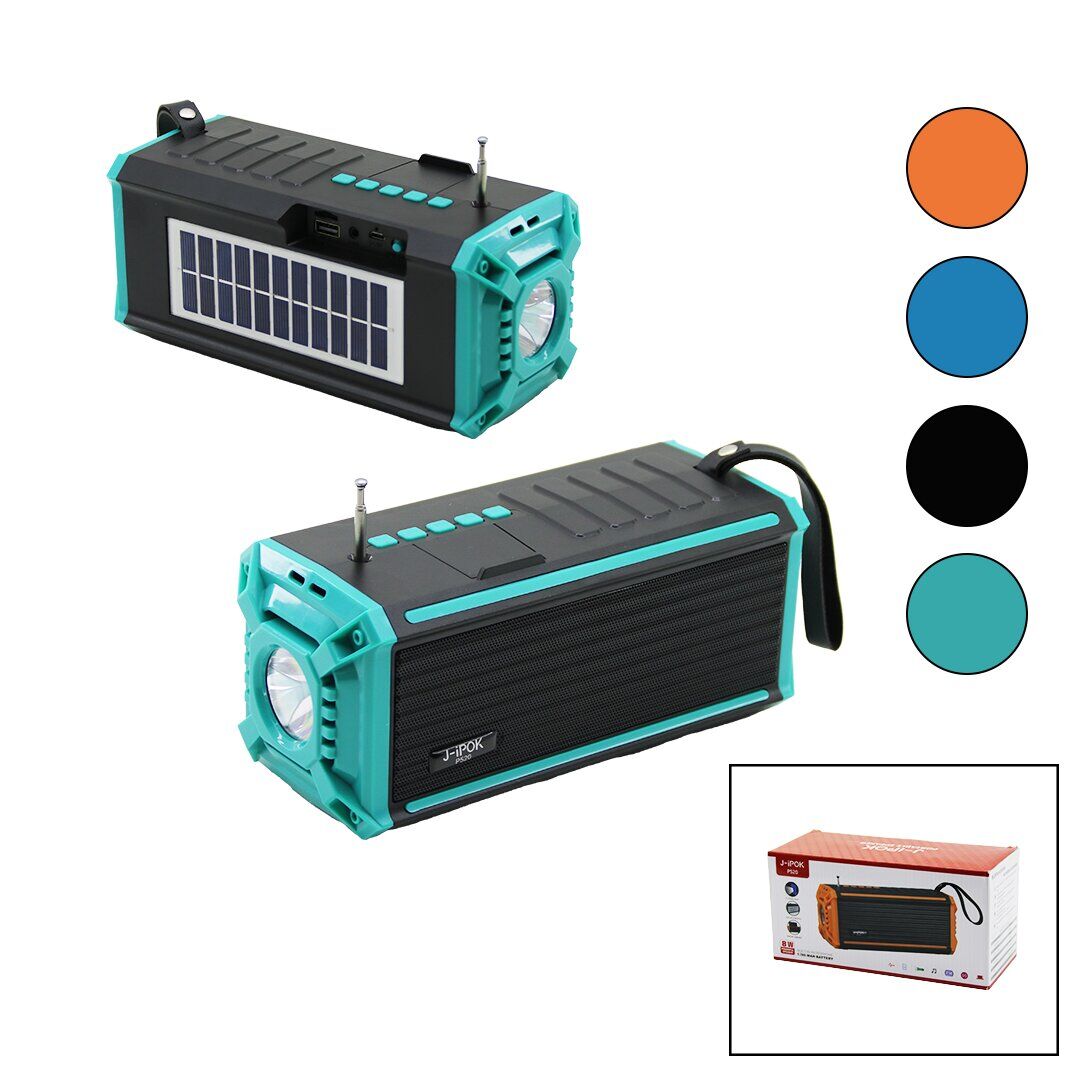 J-İPOK P-520 HASUBA HS-293 ( FENERLİ ) (SOLAR PANELLİ & USB ŞARJLI)( BLUETOOTH ) FM RADYO (MP3 USB & TF PLAYER) 8W*50