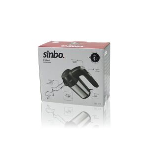 SİNBO SMX-2774 EL MİKSERİ ( 2İN1= KARIŞITMA & ÇIRPMA APARATI ) ( 5 KADEME HIZ AYARI )( PASLANMAZ ÇELİK GÖVDE ) 200W*8