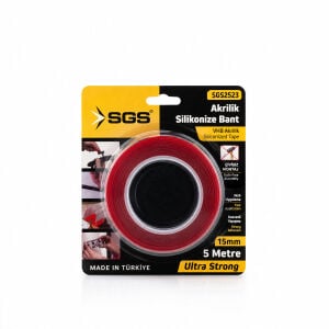 SGS-2523 ( 15MMX5YRD ) VHB AKRİLİK SİLİKONİZE BANT (ÇİFT TARAFLI BANT)*40