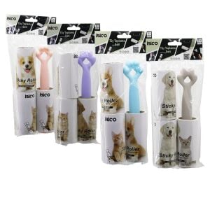 İBİCO İ21-086 ( 3PCS SET) ( PATİ SAPLI ) ( YAPIŞKANLI ) PRATİK TÜY TOPLAYICI RULO BANT ( 1-SAPLI=60 YAPRAK + 2-YEDEK=2X60)*12X8