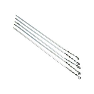 İBİCO T-200 ( TAVUK & KANAT ) ( 60CM ) ( DAR YASSI & BURGULU ) METAL MANGAL ŞİŞİ*100X5