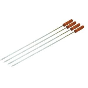 İBİCO C-600 ( CİĞER & DOMATES ) ( AHŞAP SAPLI ) ( KALIN KARE ) ( 50CM ) METAL MANGAL ŞİŞİ*100X1
