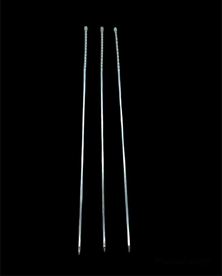 İBİCO K-300 ( KUŞBAŞI ) ( KALIN KARE & BURGULU ) ( 50CM ) METAL MANGAL ŞİŞİ*100X5