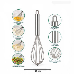 İBİCO İ22-059 ( 25CM ) ( KROM SAPLI ) ÇELİK METAL ÇIRPICI ( ÇIRPICI: 13.5CM + SAP: 11.5CM TOPLAM )*12X30