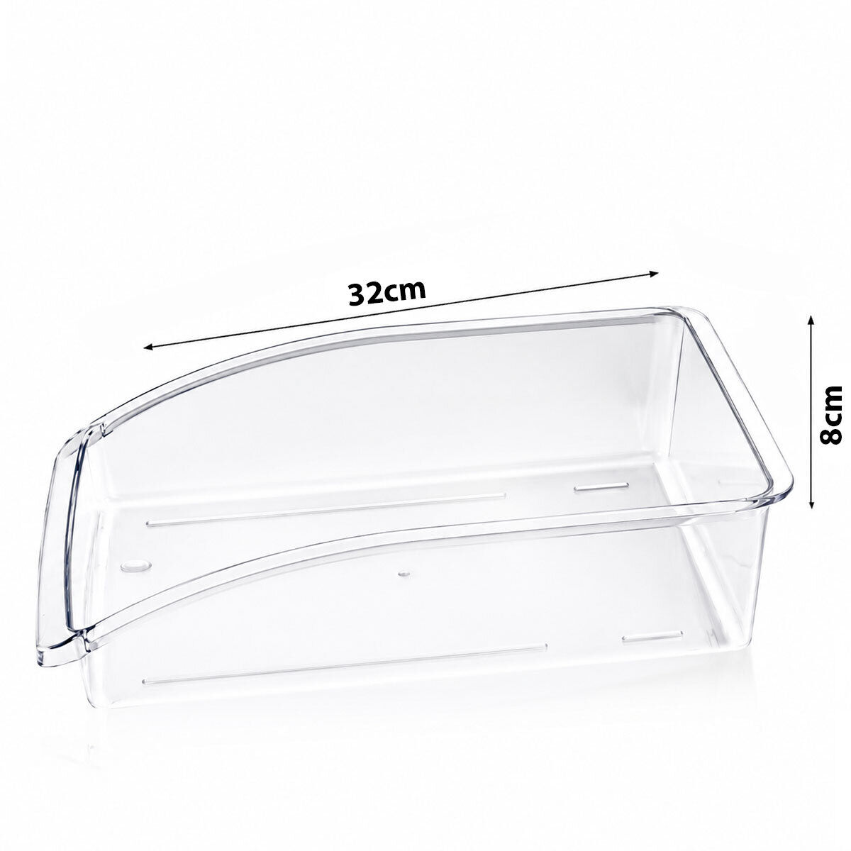 URVE UR-3582 ( 32X8CM) ( ŞEFFAF ) ( DÜZENLEYİCİ ) PLASTİK MİKA MODÜLER ÇOK AMAÇLI ORGANİZER*24=K
