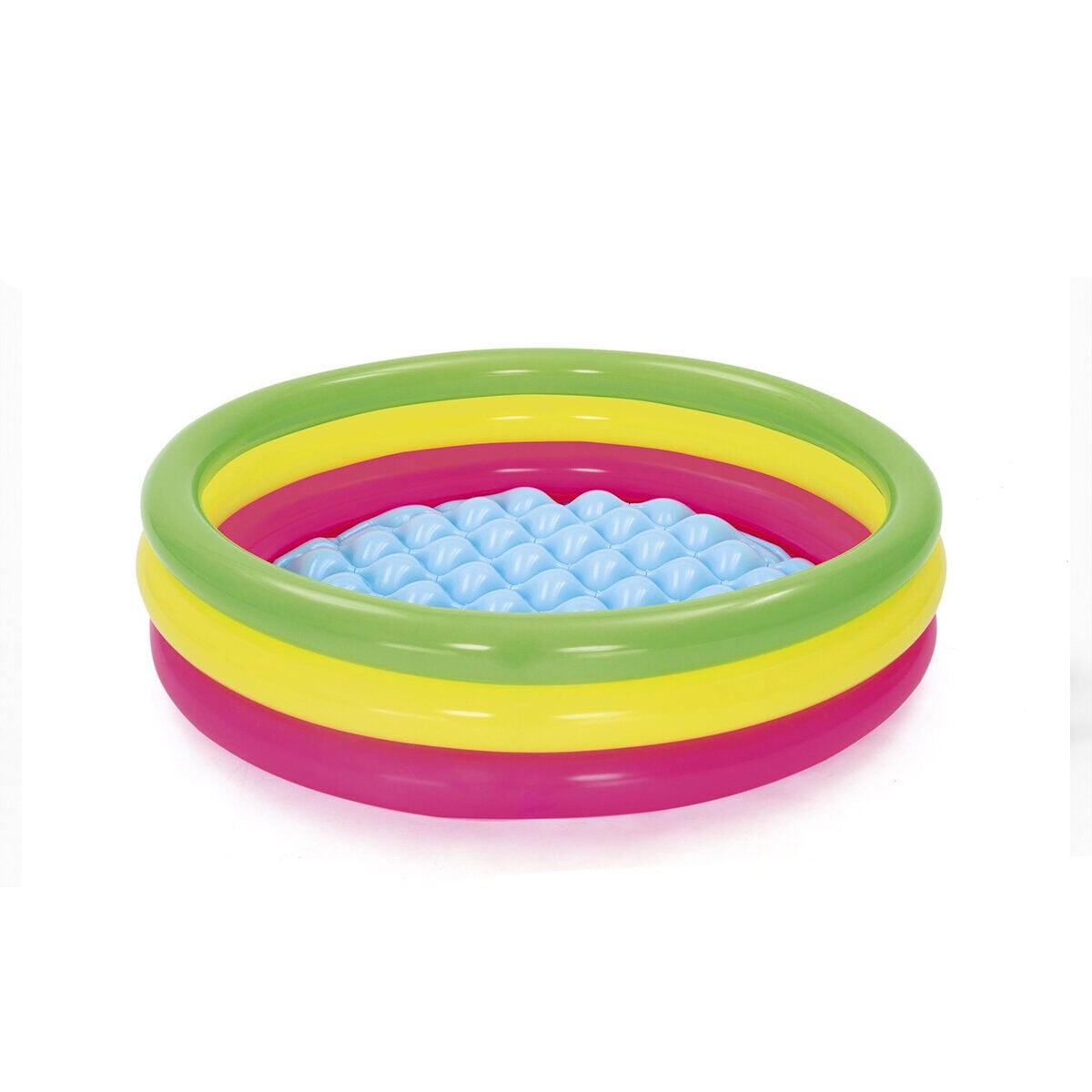 BESTWAY-51104 ( 3 HALKA ) ( 62LT ) YUVARLAK RENKLİ ŞİŞME HAVUZ ( 1.02MX25CM & 40''X10 )*8=K