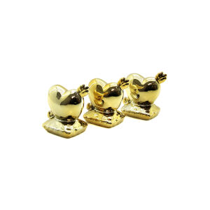 İBİCO İ12-110 ( KALP - OK & KÜÇÜK ) ( GOLD & SERAMİK ) BİBLO & DEKORATİF SÜS EŞYASI*12X16